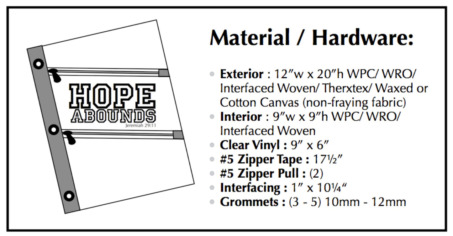 Hope Abounds PDF sewing pattern (includes SVGs & Projector)