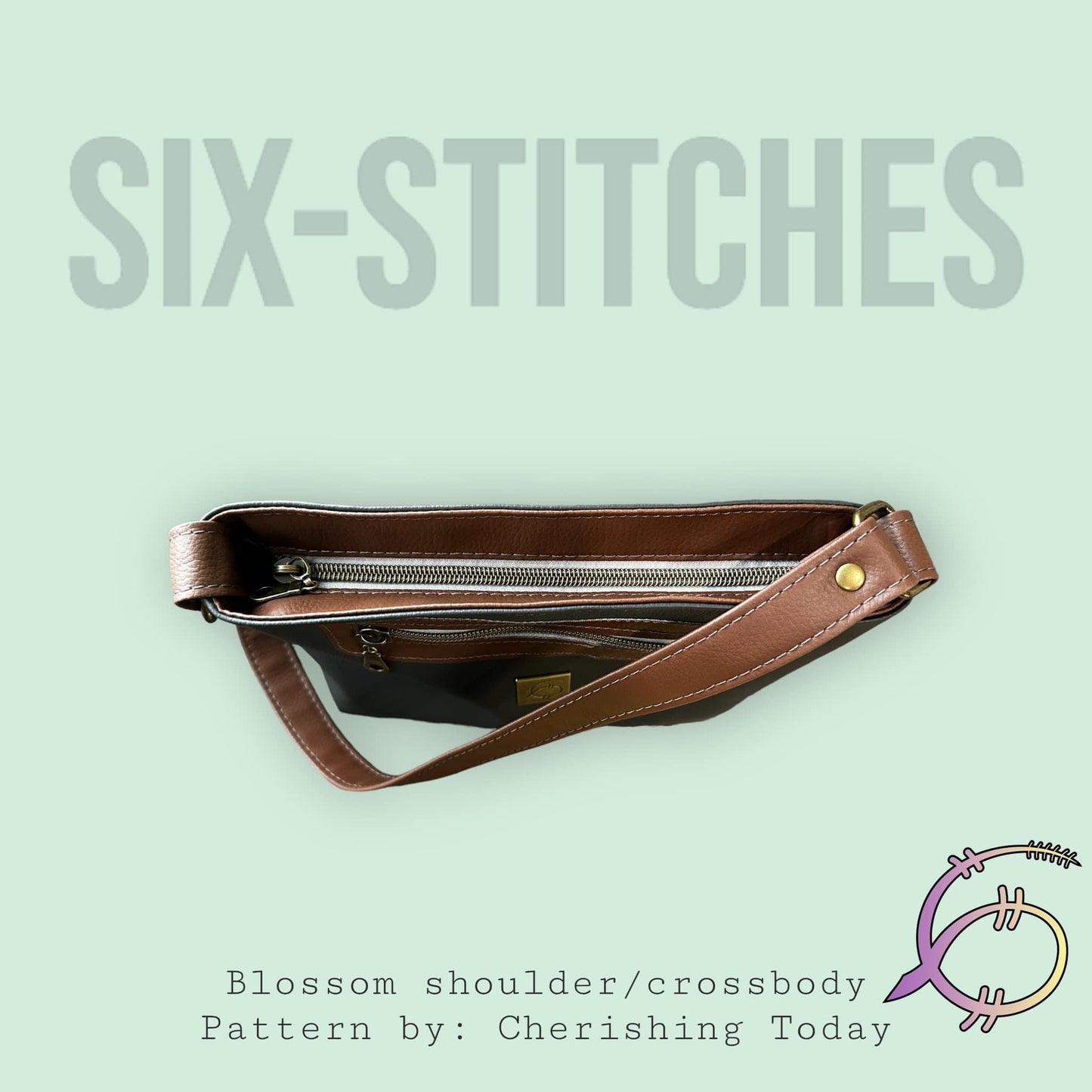 Blossom Shoulder/Crossbody PDF sewing pattern (includes SVGs)